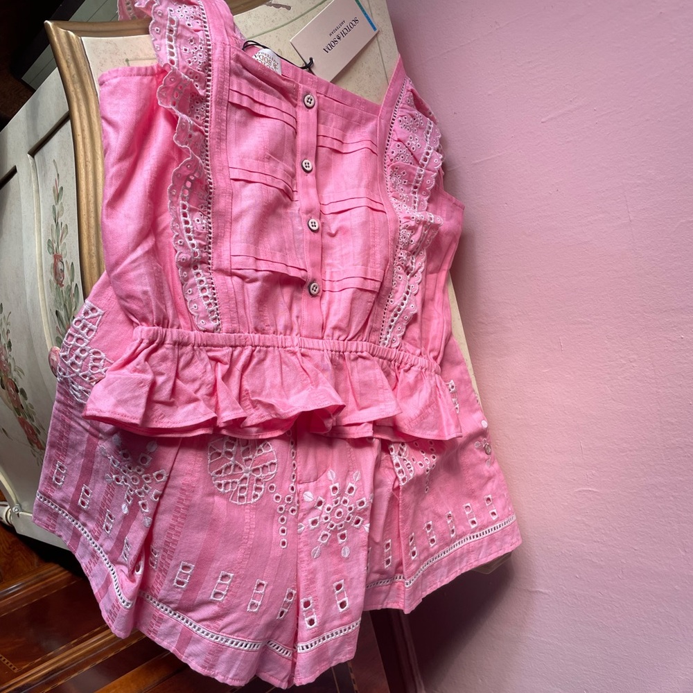 Adorable nwt scotch and soda organic cotton watermelons set